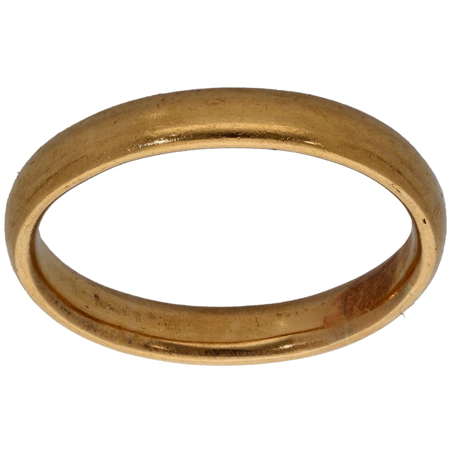 22ct Gold Plain Wedding Ring Size T