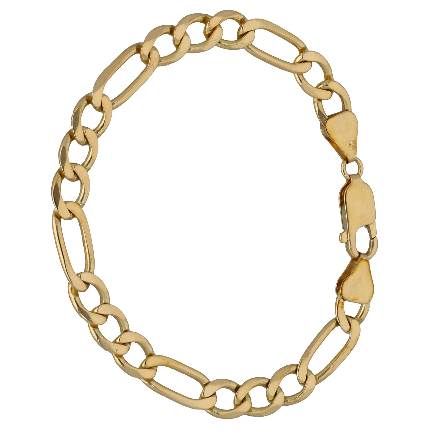 9ct Gold Figaro Bracelet