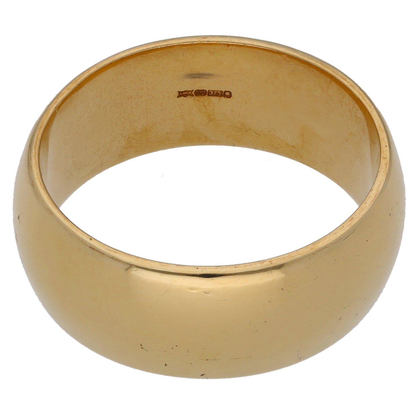 9ct Gold Plain Wedding Ring Size X