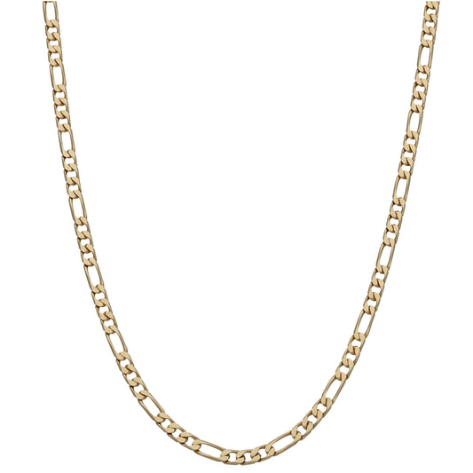 9ct Gold Figaro Chain 18"