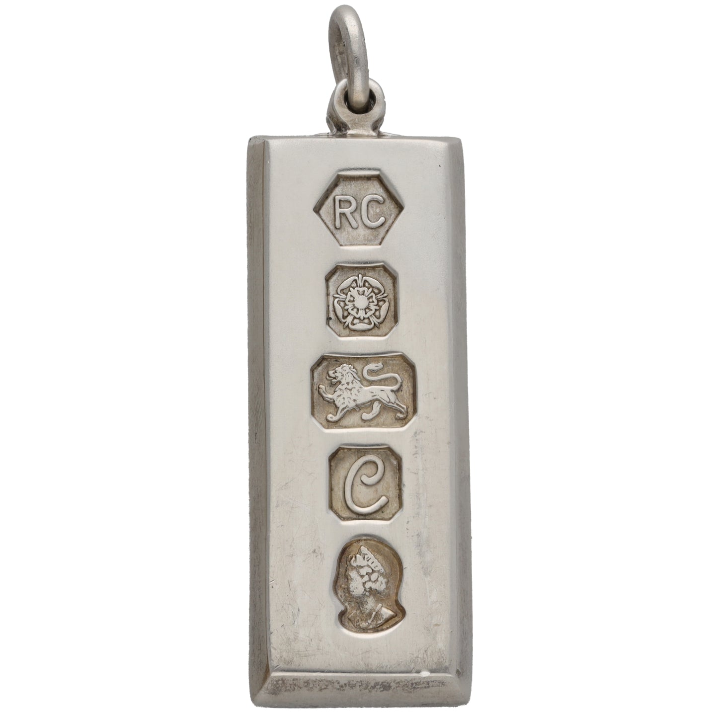 Sterling Silver Ingot Pendant