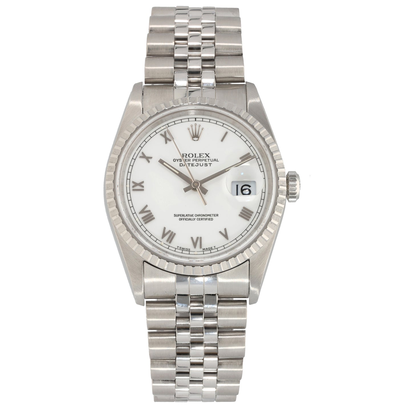 Rolex Datejust 16220 36mm Stainless Steel Watch