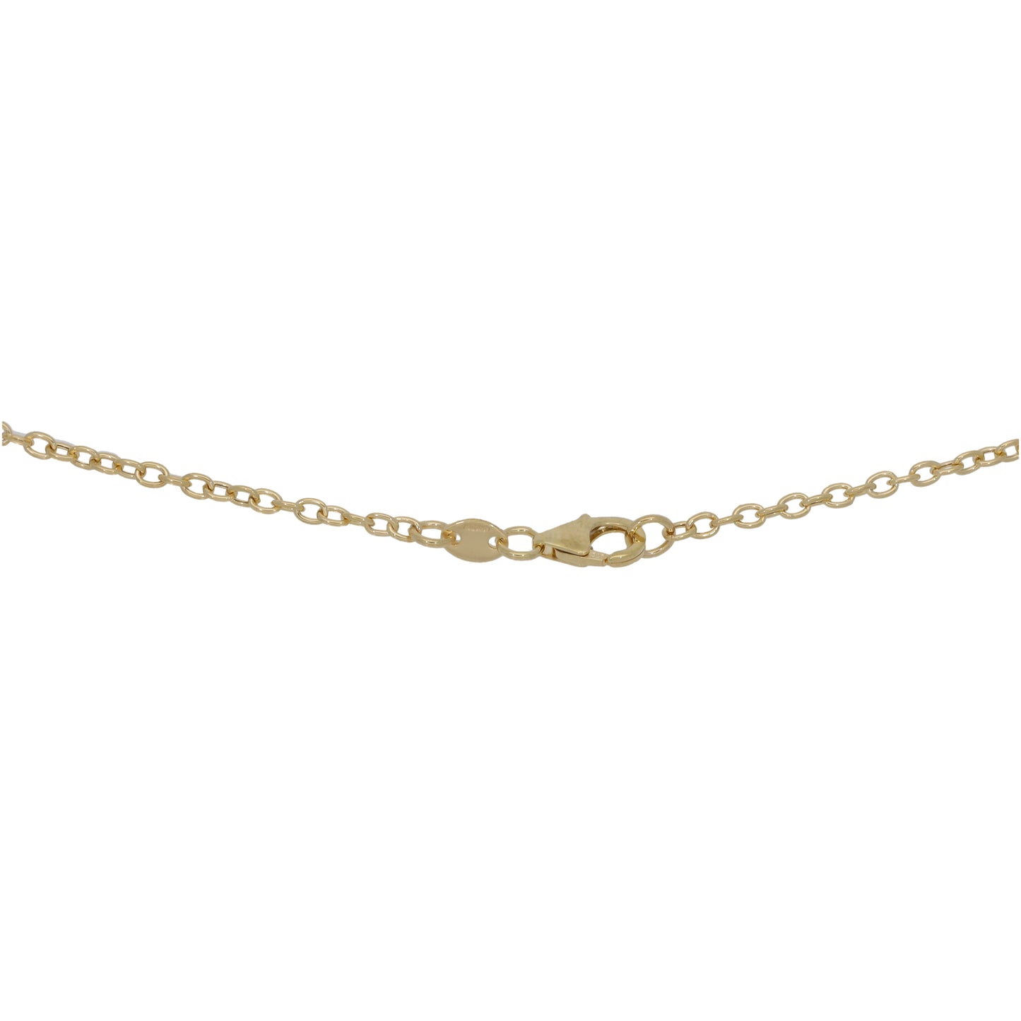 New 9ct Gold Curb Link Necklace 18"