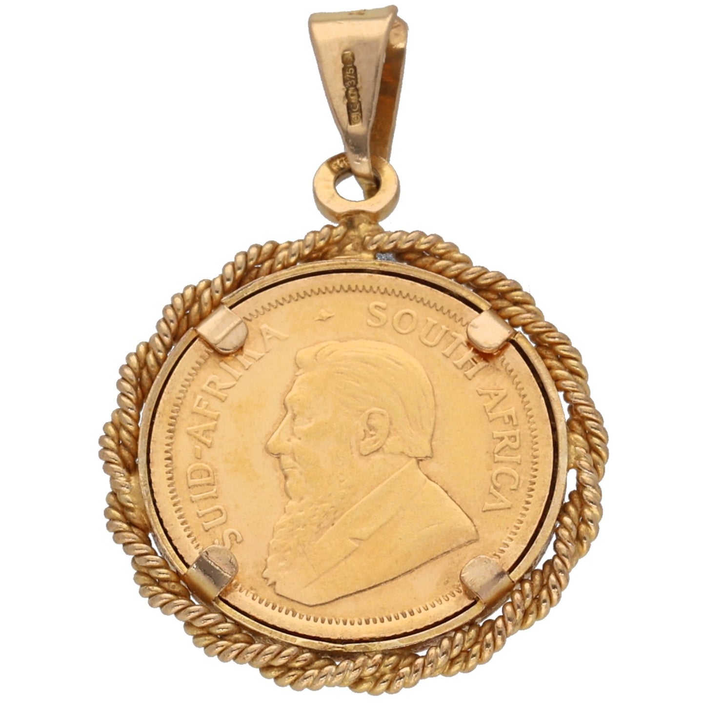 9ct Gold 1/10 Oz Krugerrand Coin Pendant