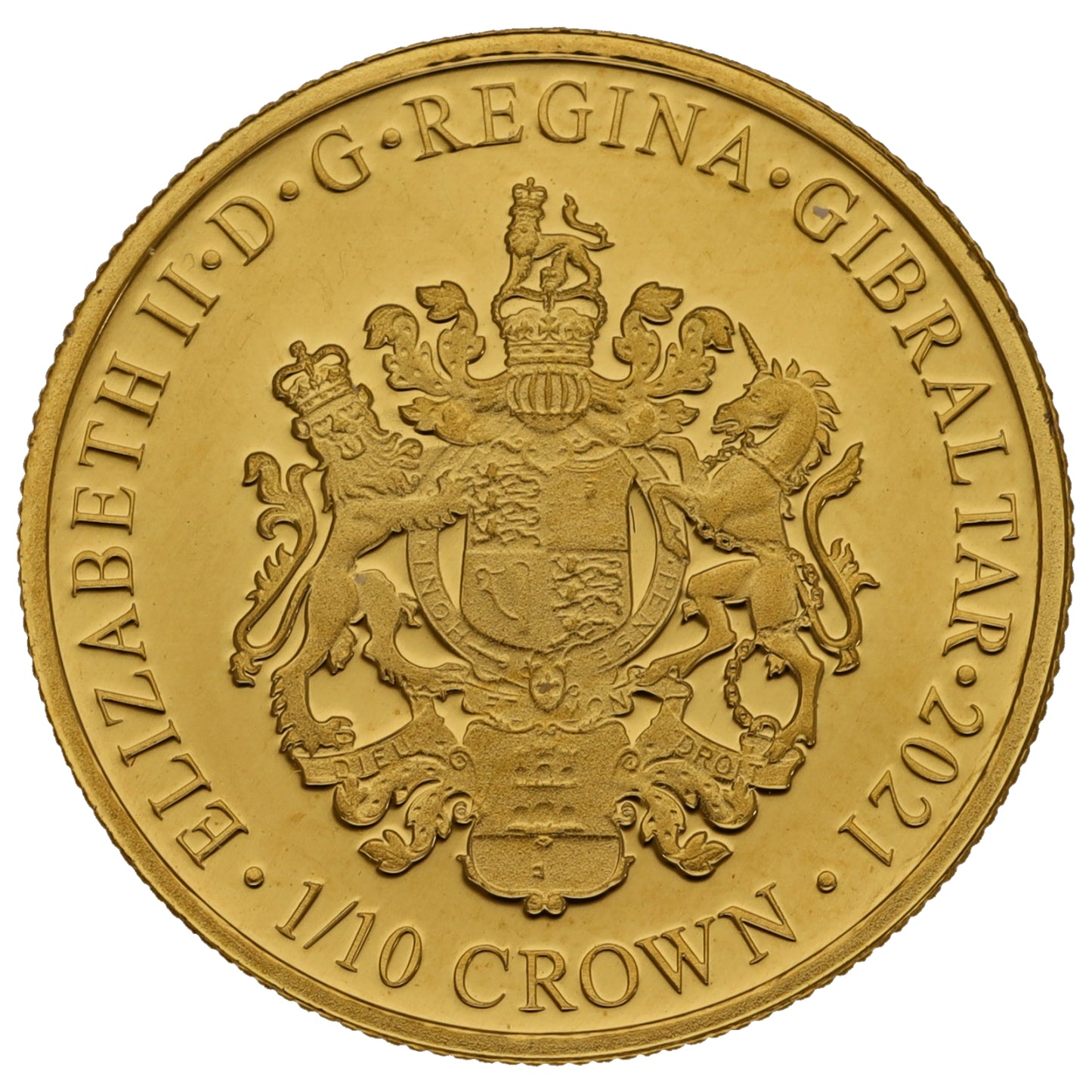 24ct Gold The King Of Rock n Roll 1/10 Crown Coin 2021