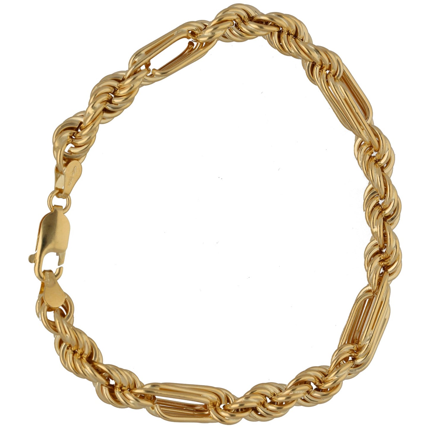 New 9ct Gold Figarope Bracelet