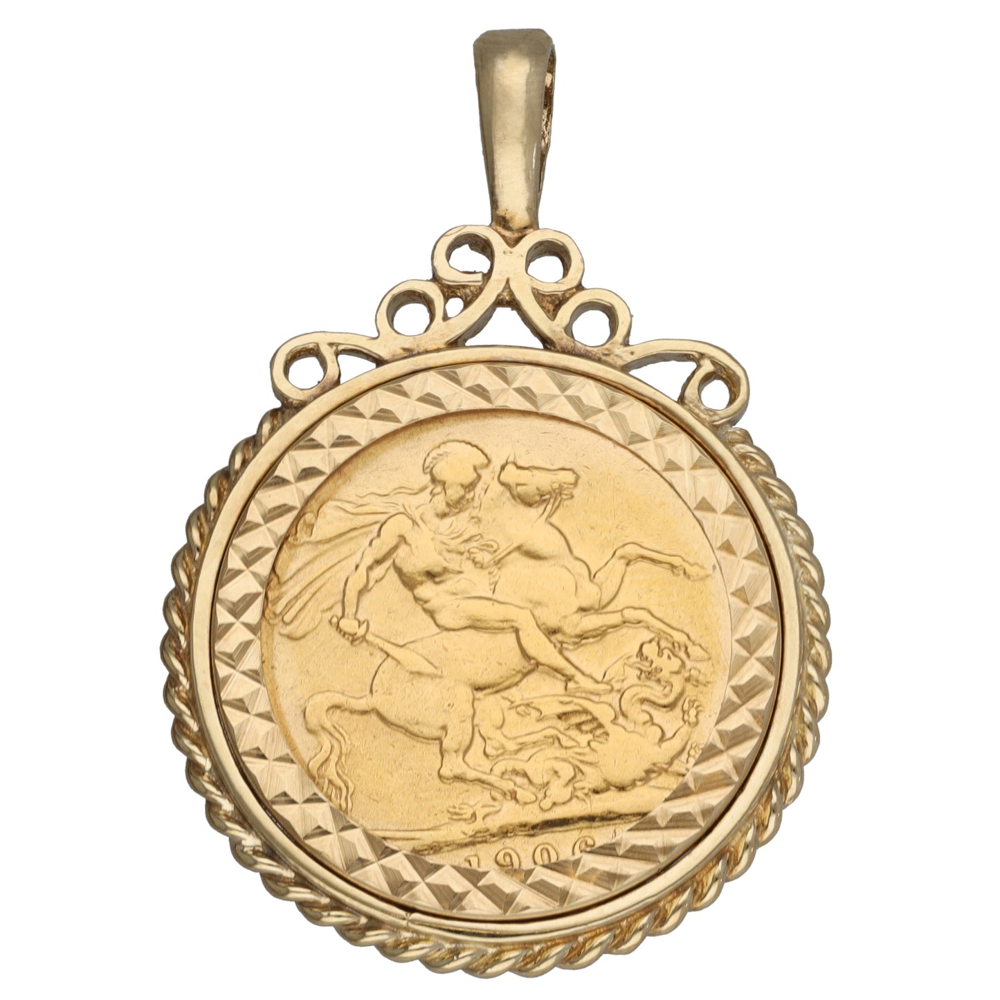 9ct Gold Coin Pendant
