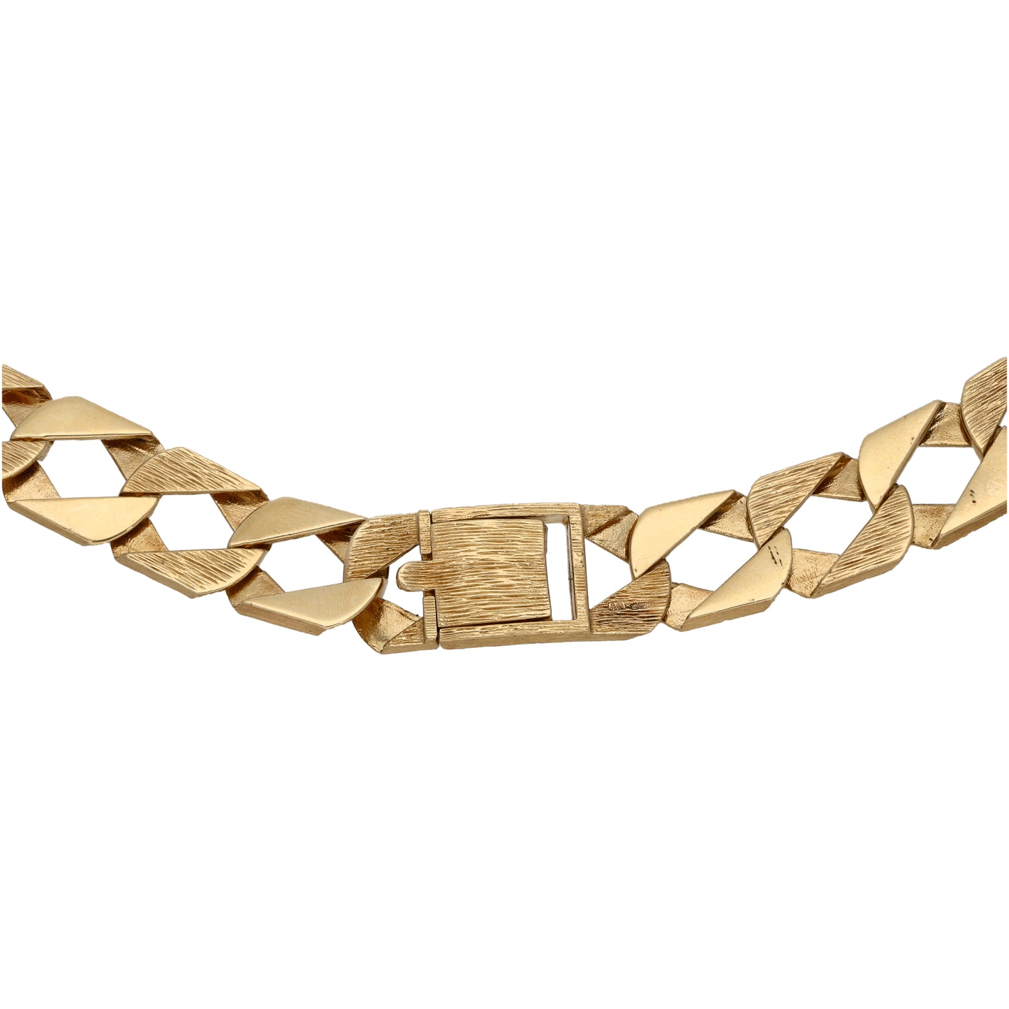 9ct Gold Curb Chain 22"