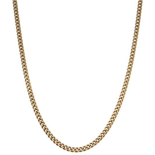 9ct Gold Curb Chain 24"
