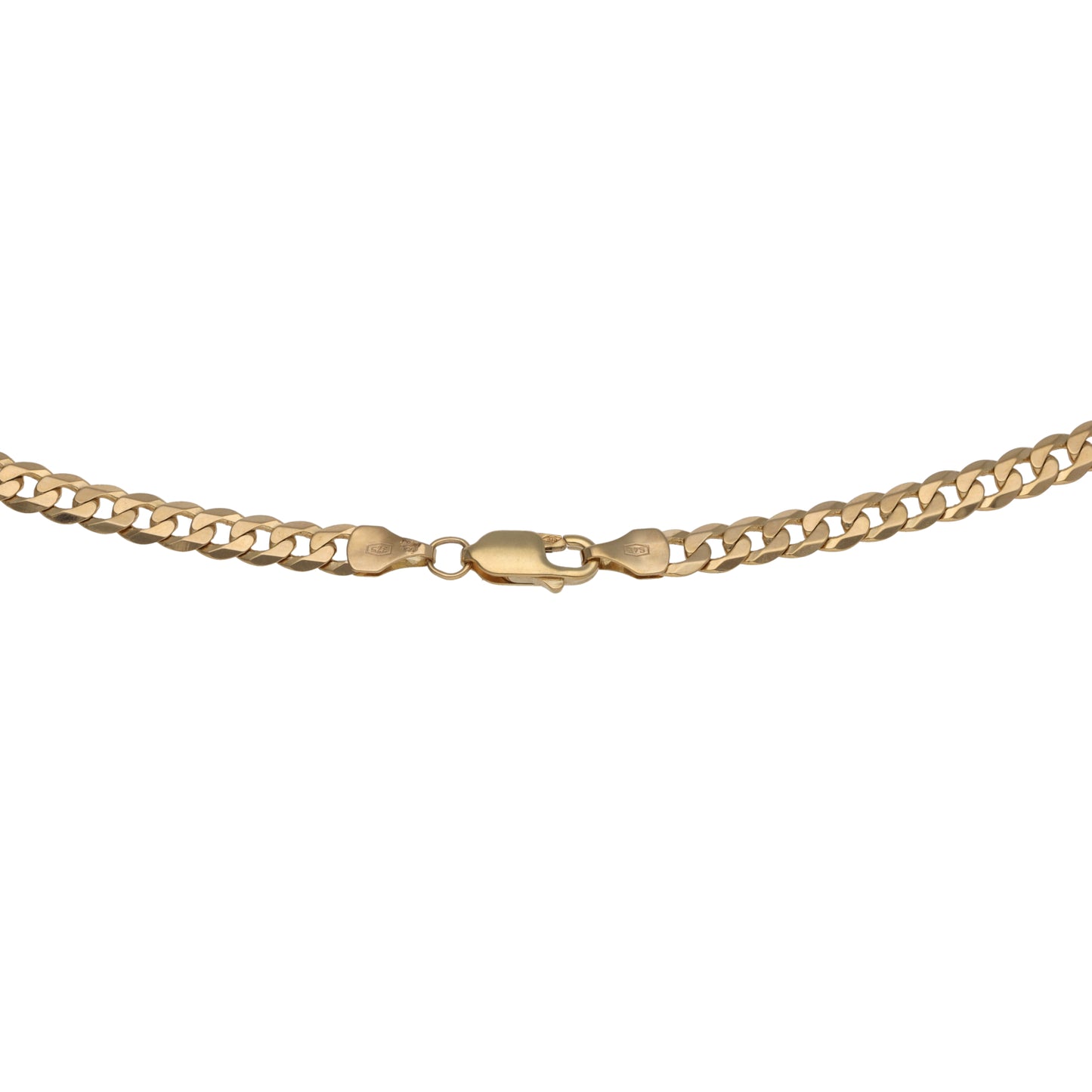 9ct Gold Curb Chain 18"