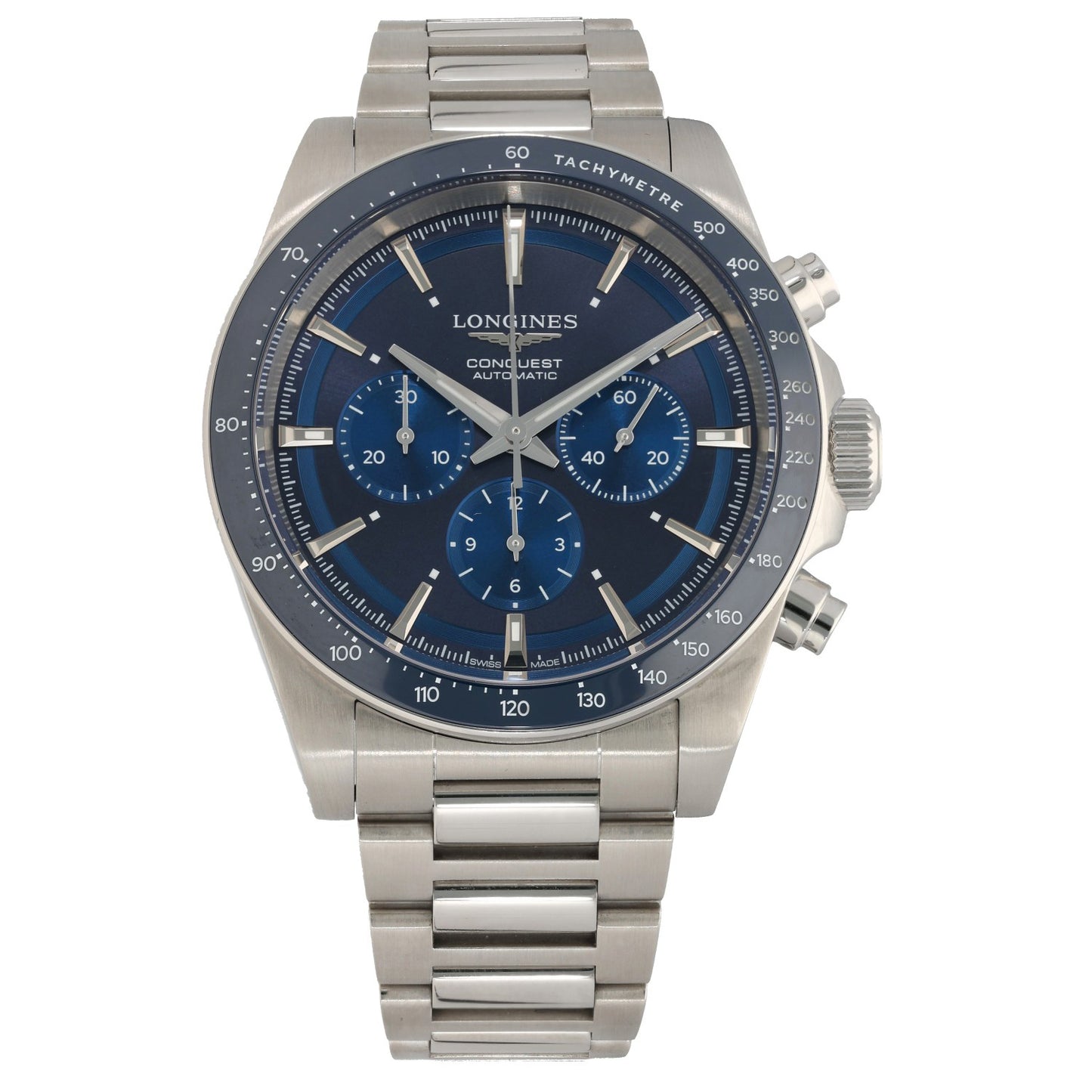 Longines Conquest Chronograph L3.835.4 42mm Stainless Steel Watch
