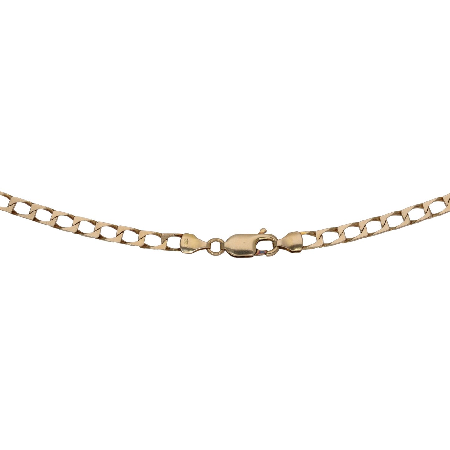 9ct Gold Curb Chain 22"
