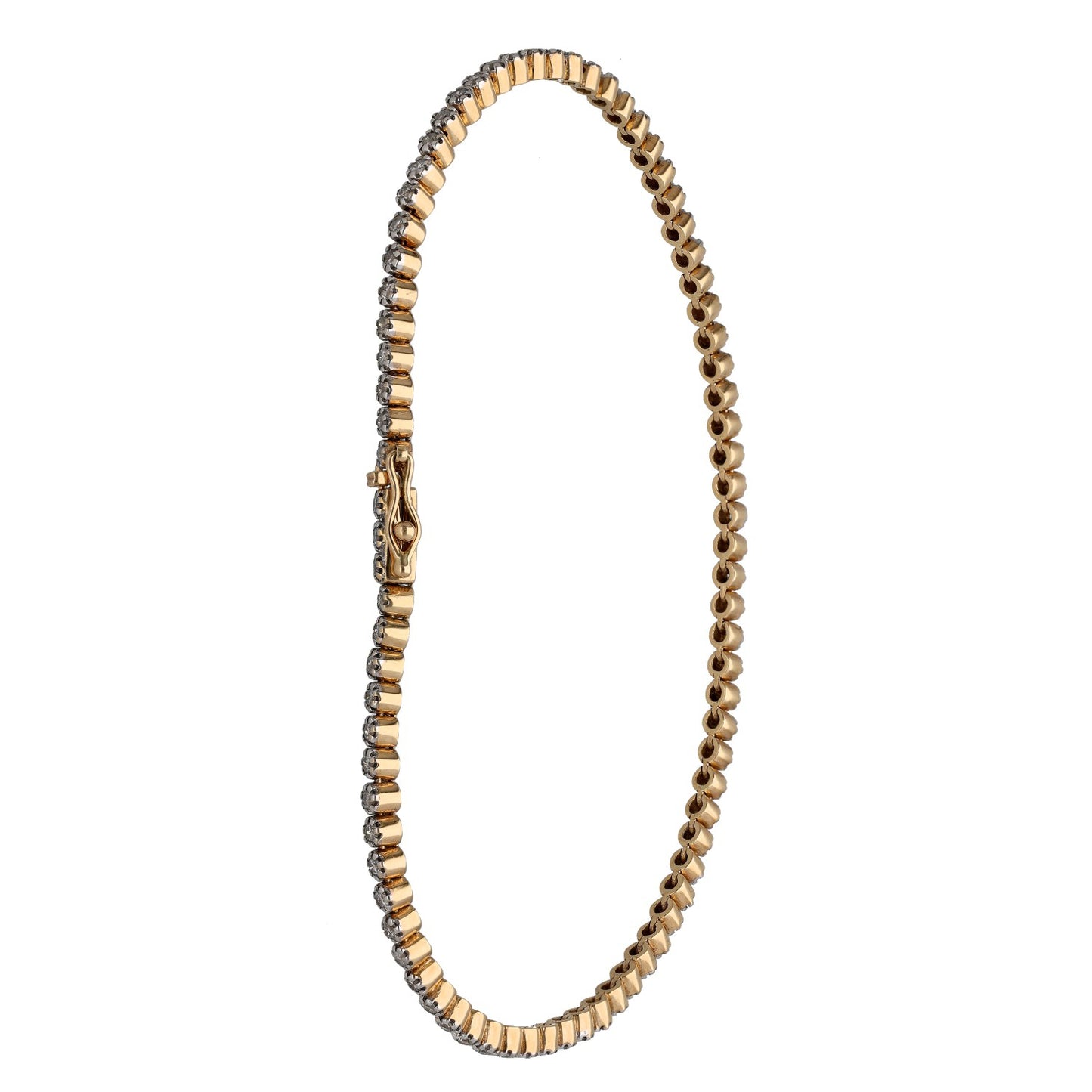 9ct Gold 1.60ct Diamond Line/Tennis Bracelet