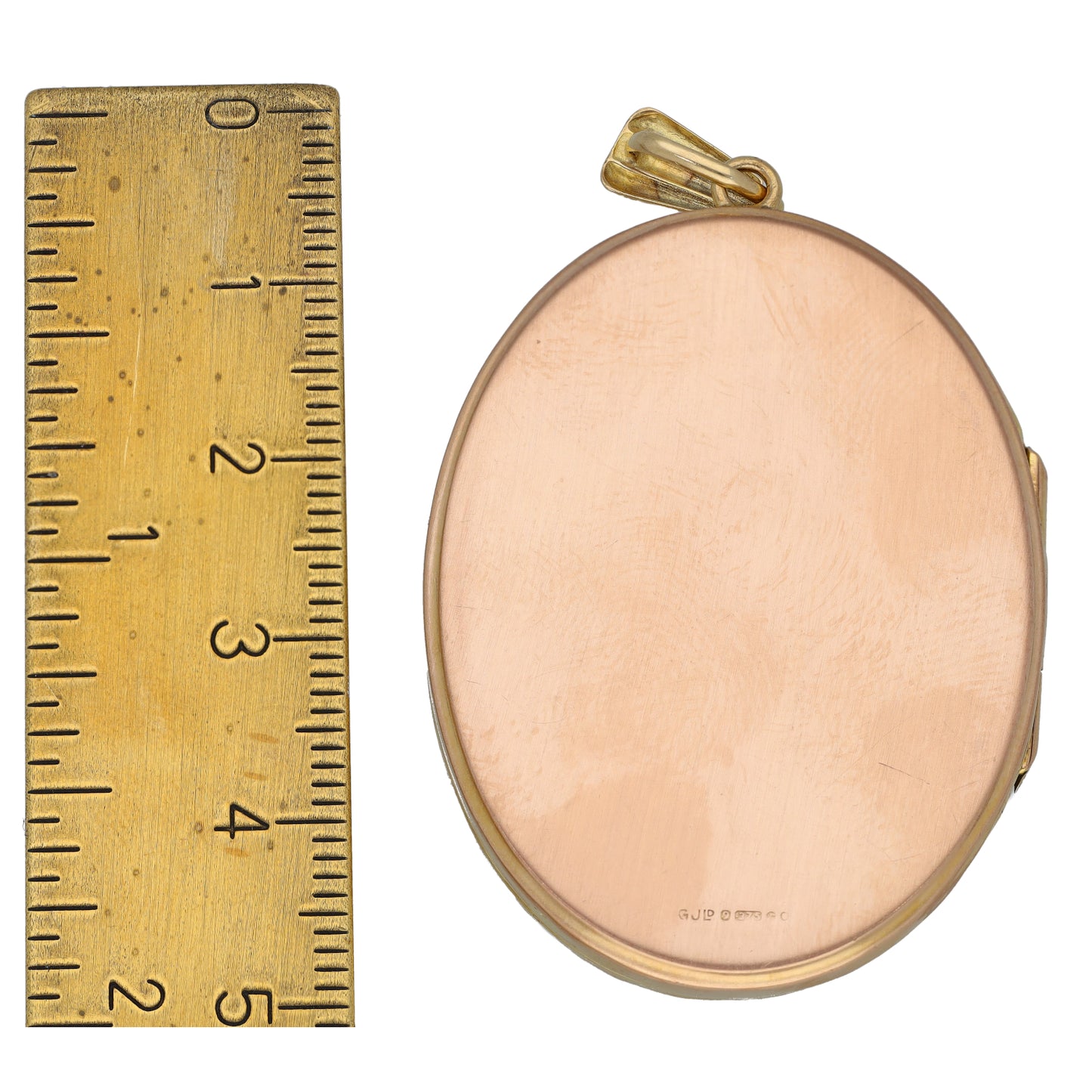 9ct Gold Patterned Locket Pendant