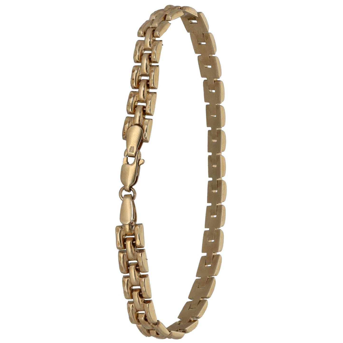 9ct Gold 1.20ct Diamond Fancy Stone Set Bracelet