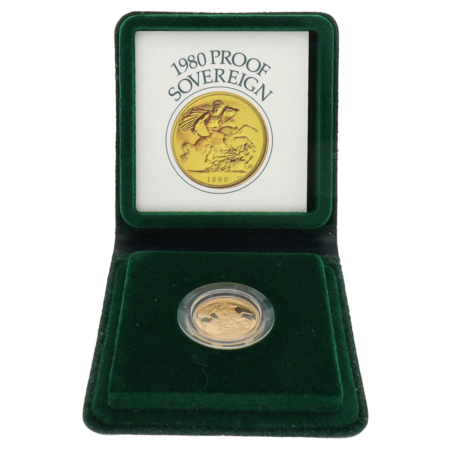 22ct Gold Queen Elizabeth II Full Sovereign Coin 1980