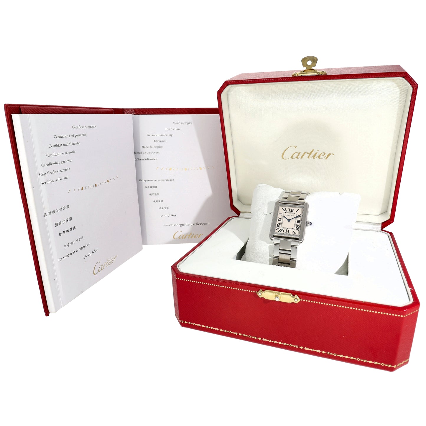 Cartier Tank Solo 3170 24mm Stainless Steel Watch