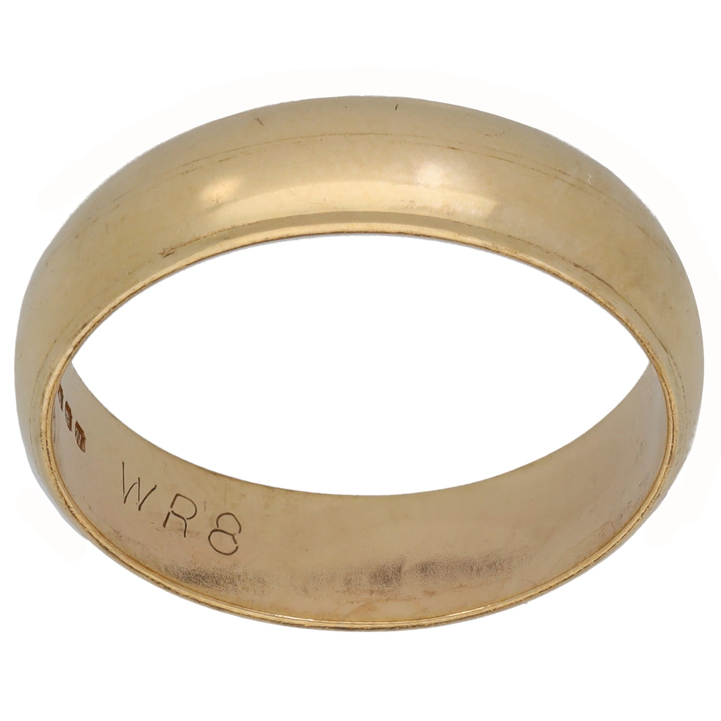 9ct Gold Plain Wedding Ring Size U