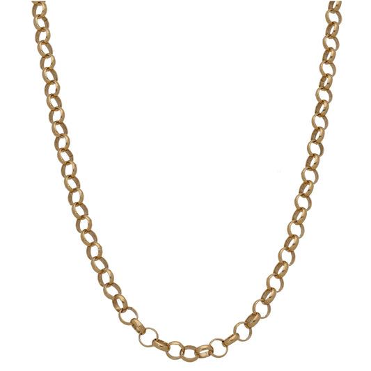 9ct Gold Belcher Chain 18"