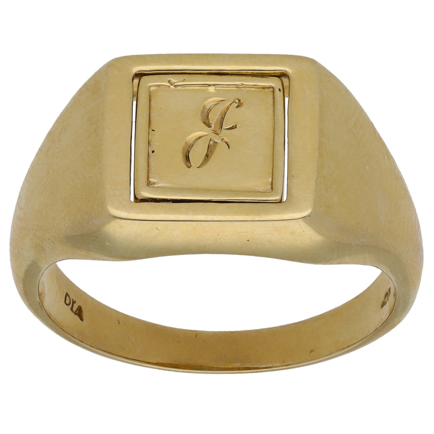 9ct Gold Cubic Zirconia Initial Ring Size W