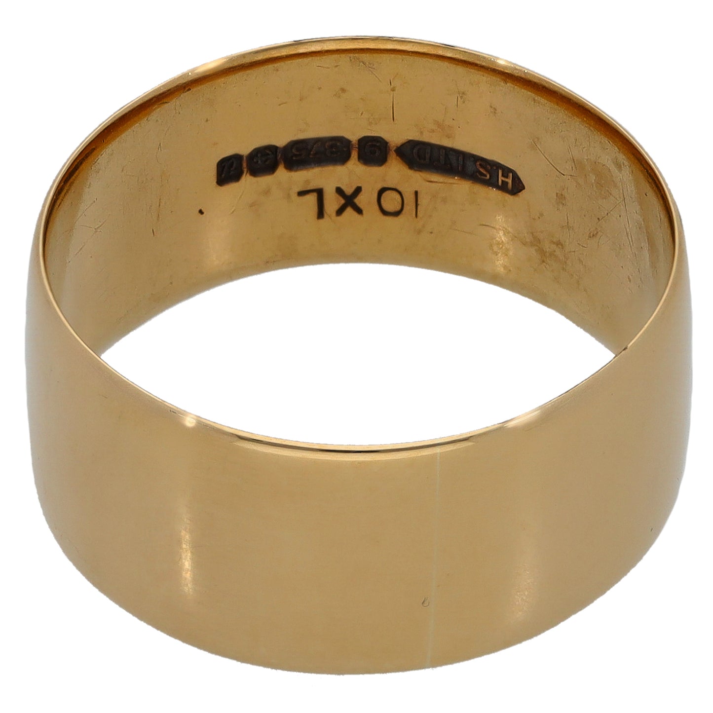 9ct Gold Plain Wedding Ring Size R