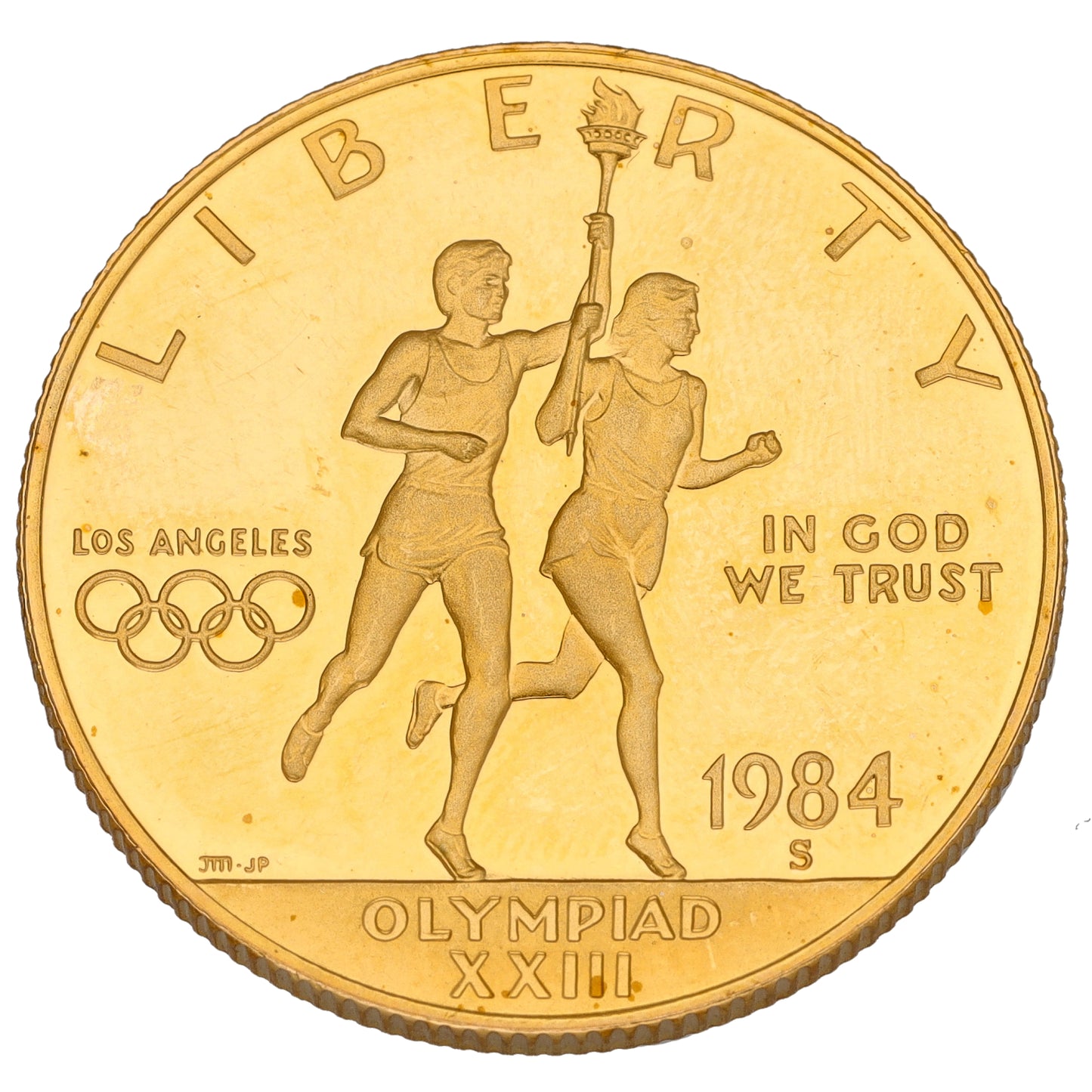 22ct Gold USA Los Angeles Olympics 10 Dollars Coin 1984