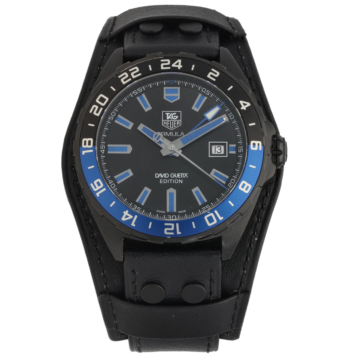 Tag Heuer Formula 1 David Guetta Edition WAZ201A 43mm PVD Stainless Steel Watch