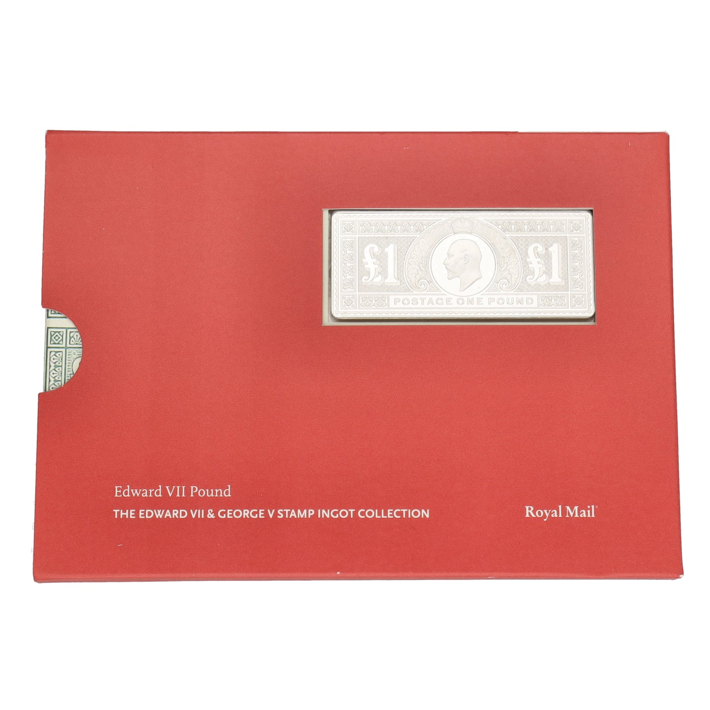 Silver Edward VII Postage One Pound Stamp