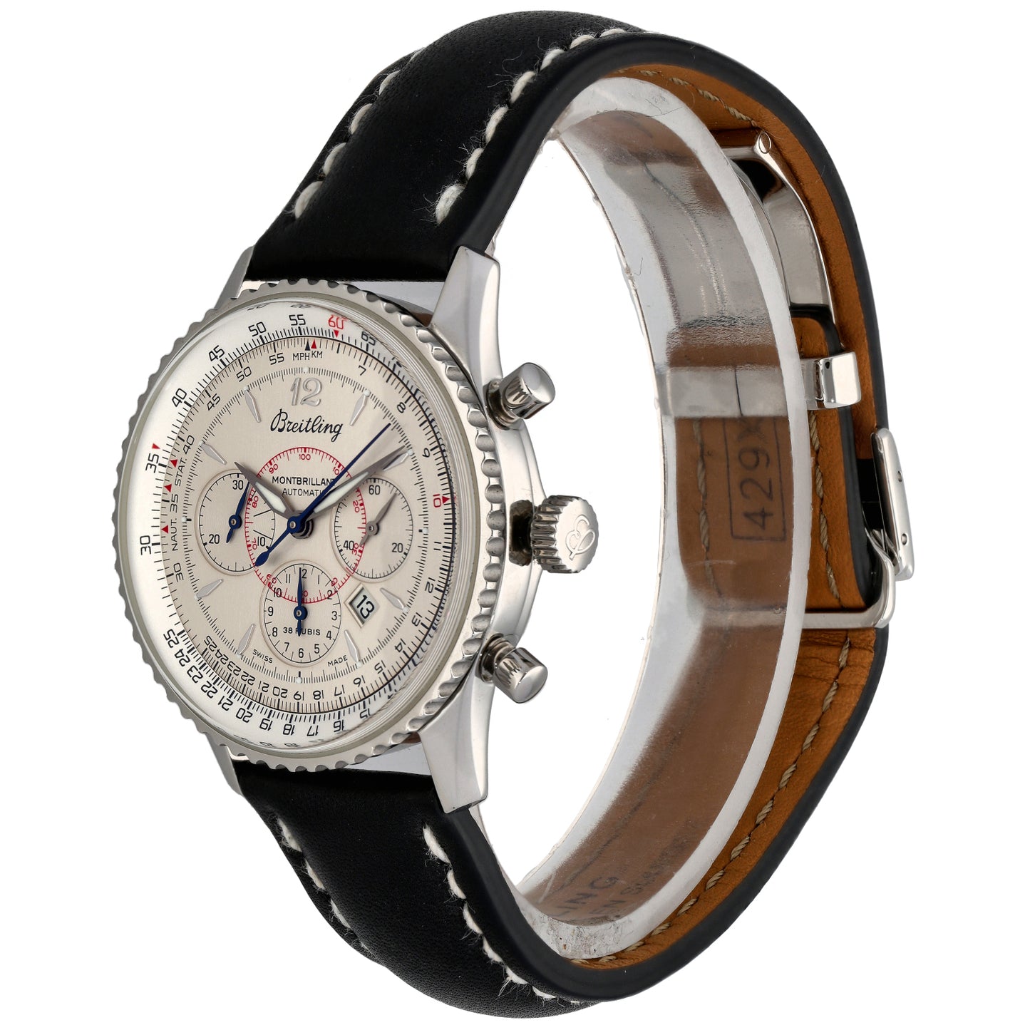 Breitling Montbrillant A41330 38mm Stainless Steel Watch