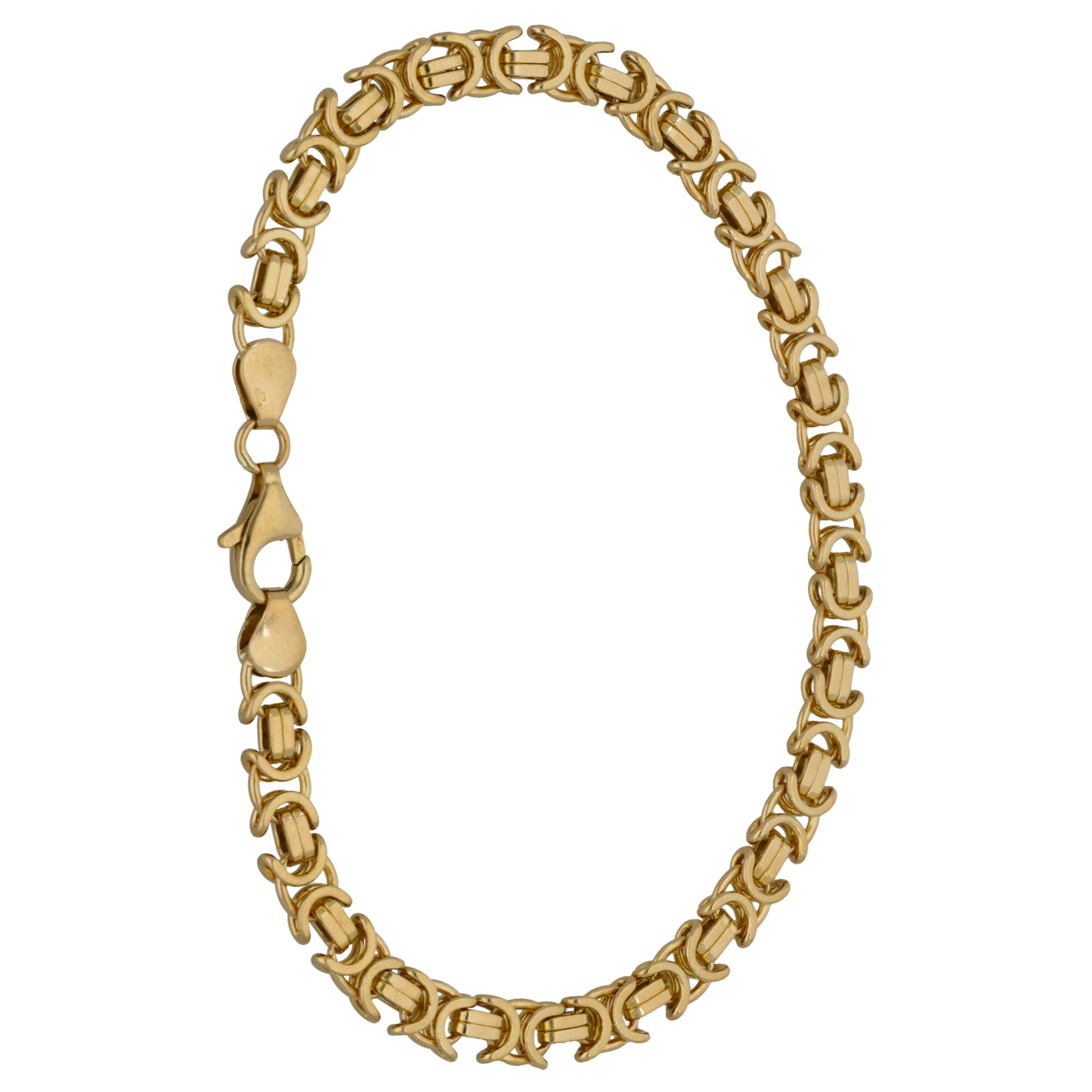 9ct Gold Byzantine Bracelet
