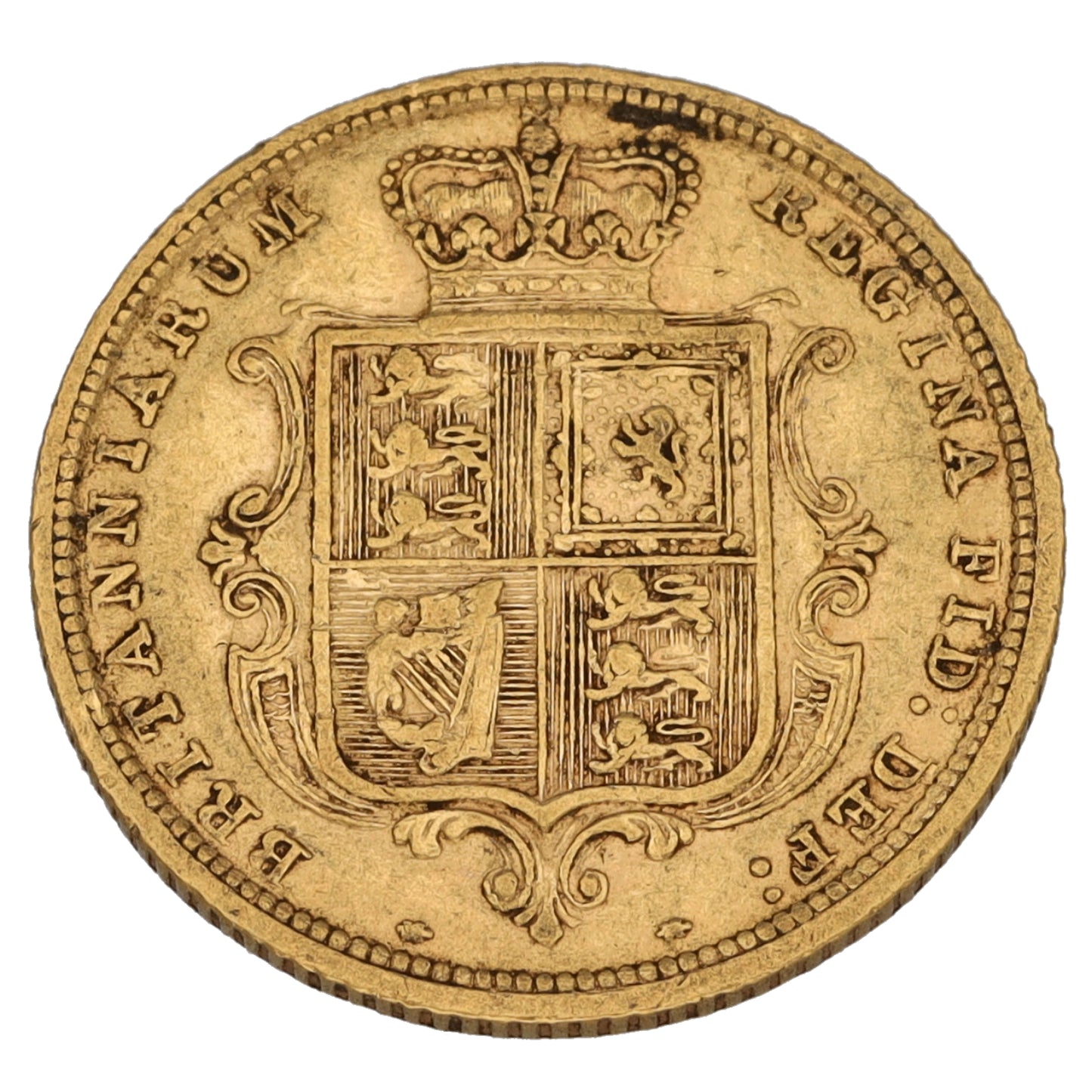 22ct Gold Queen Victoria Half Sovereign Coin 1883