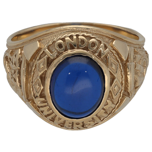 9ct Gold Imitation Single Stone Ring Size Z+2