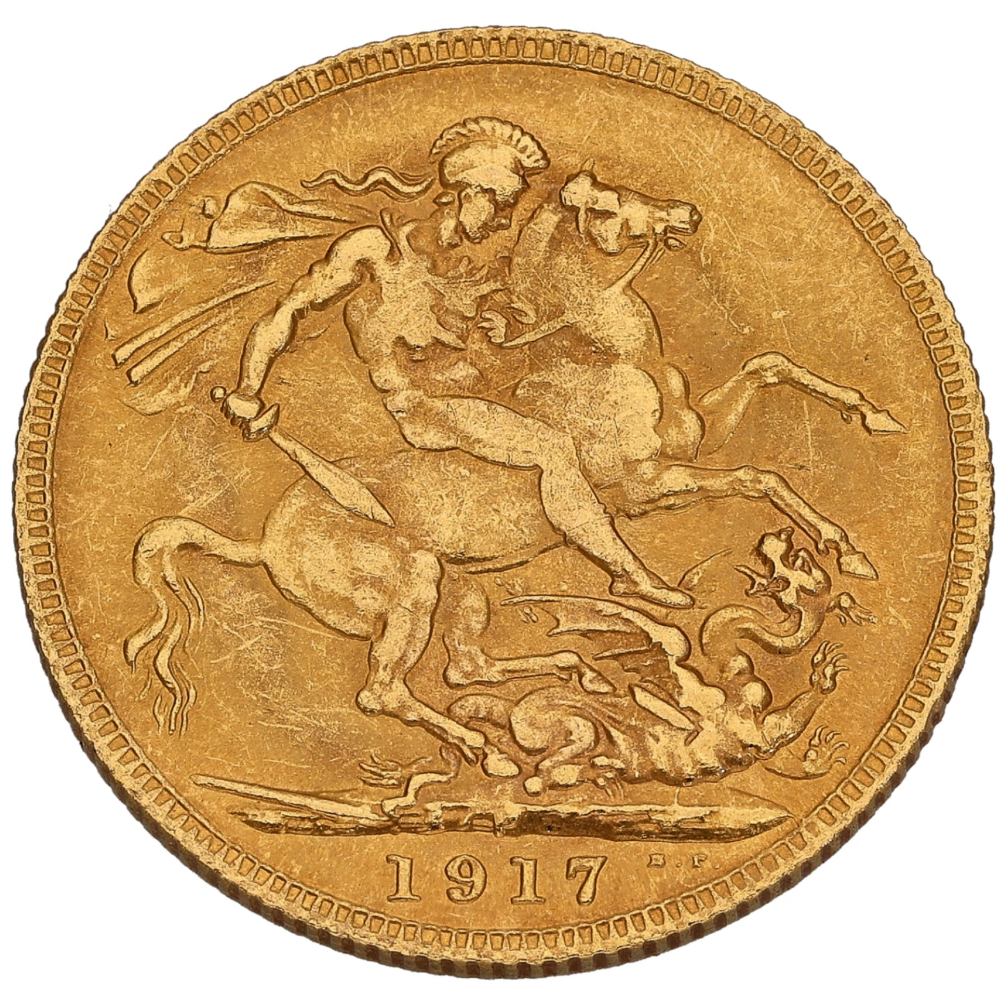 22ct Gold King George V Full Sovereign Coin 1917