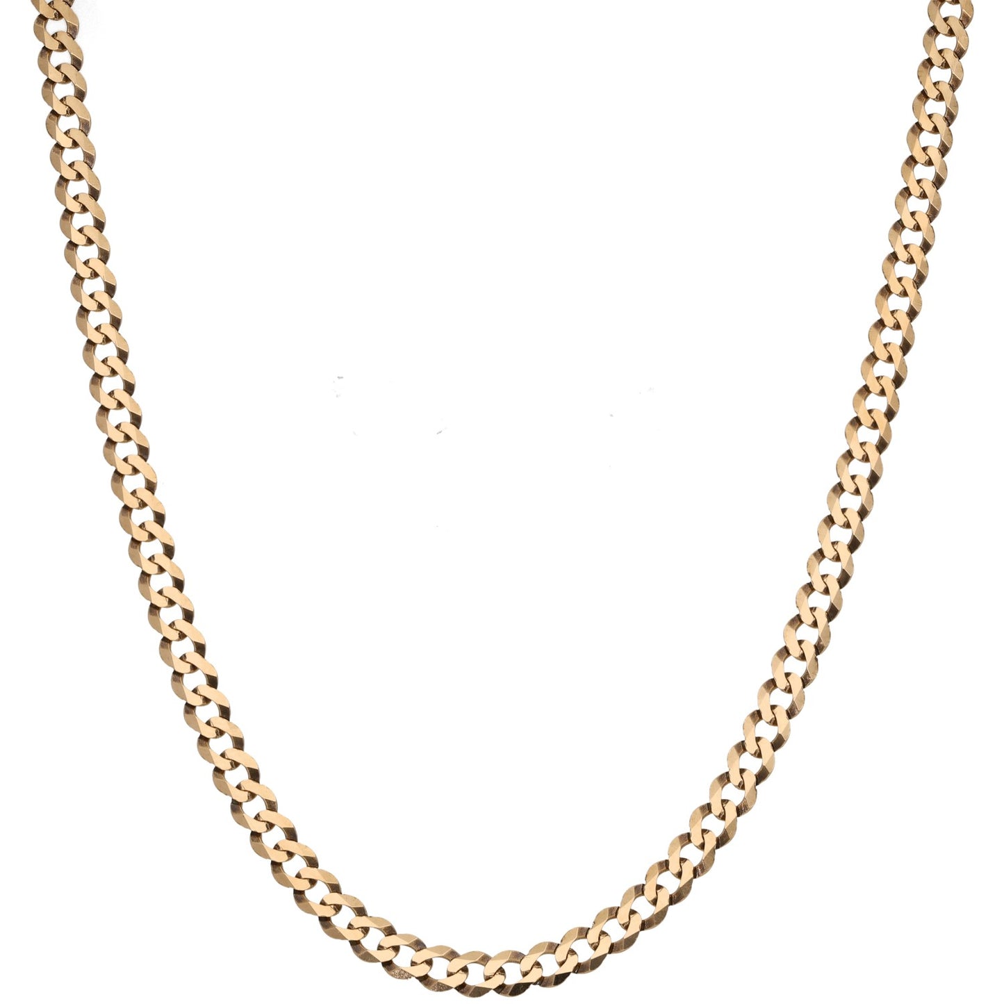 9ct Gold Curb Chain 24"