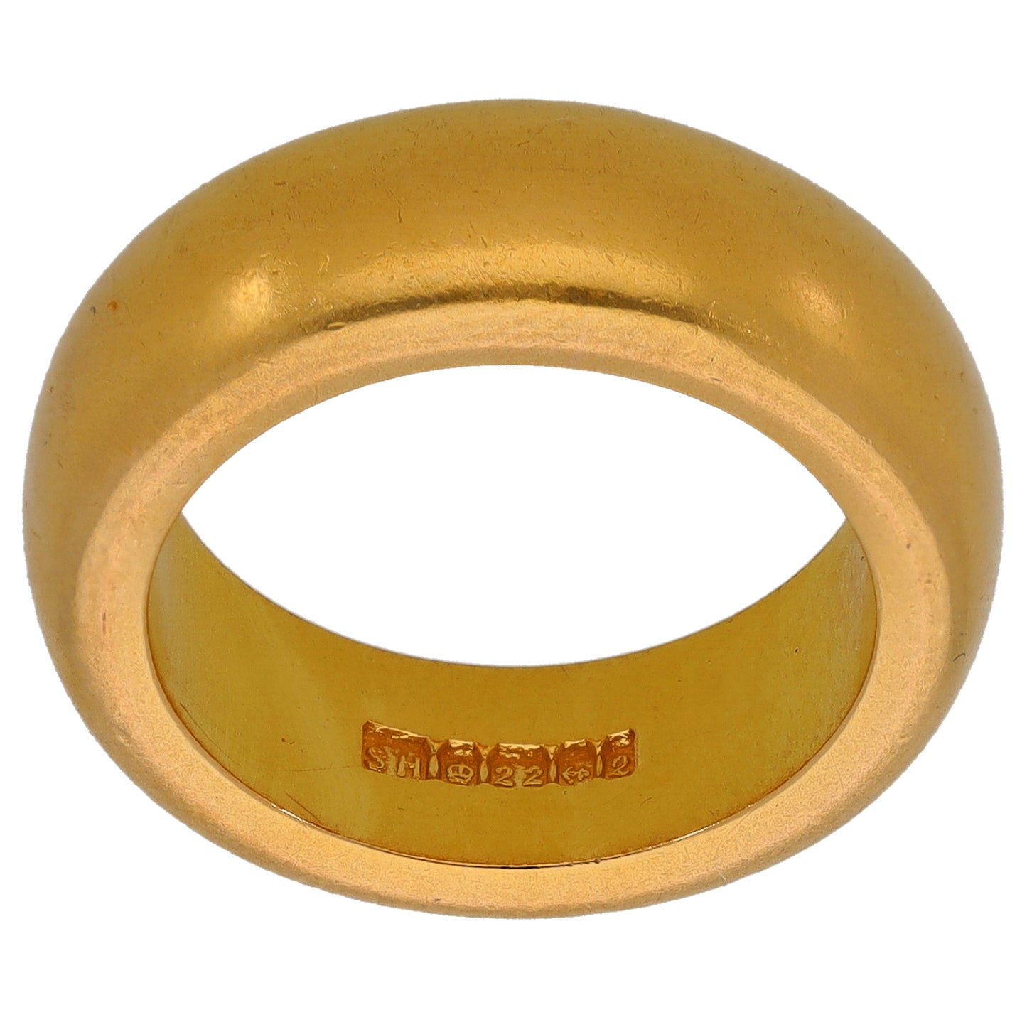 22ct Gold Plain Wedding Ring Size L