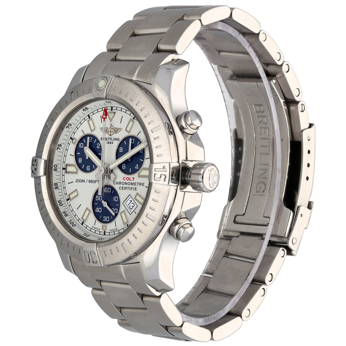 Breitling Colt Chronograph II A73388 44mm Stainless Steel Watch