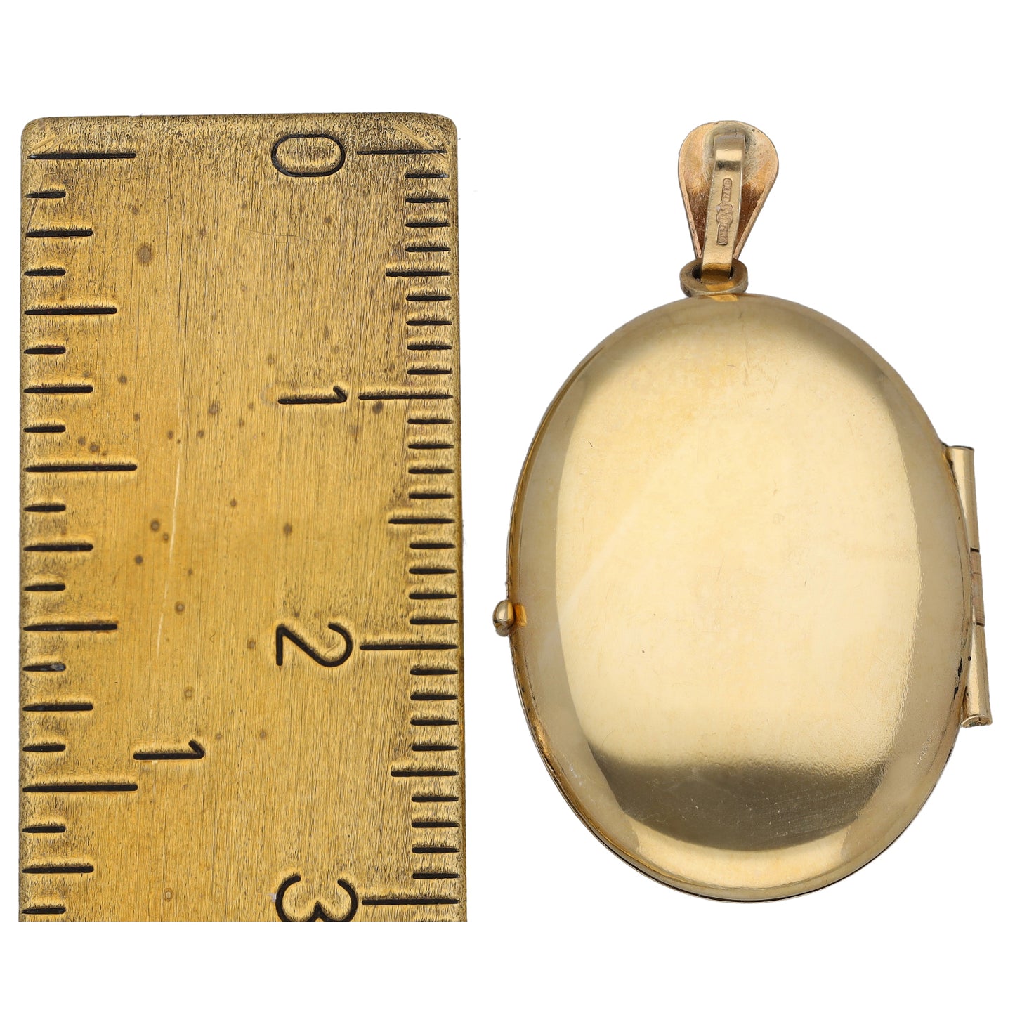 9ct Gold Patterned Locket Pendant