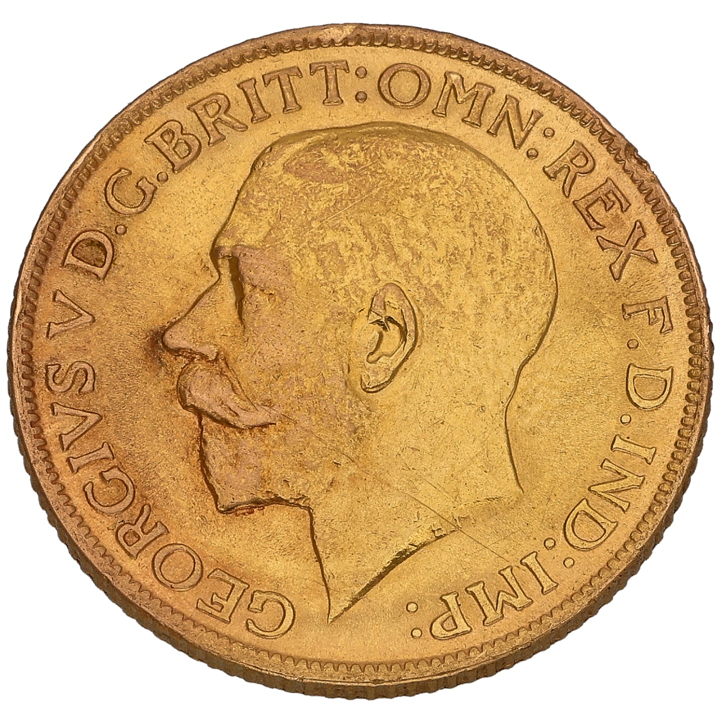 22ct Gold King George V Full Sovereign Coin 1913