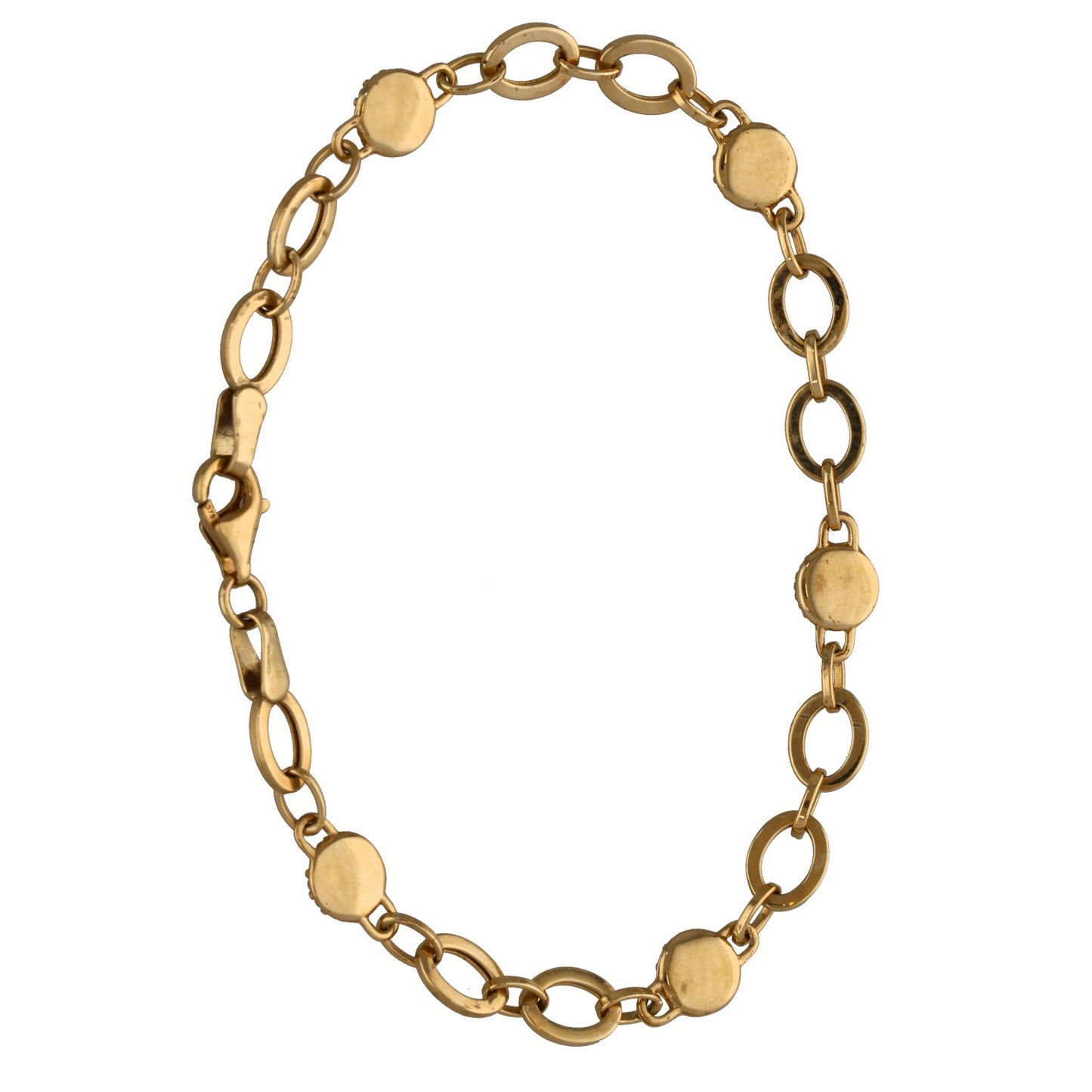 9ct Gold Cubic Zirconia Fancy Bracelet