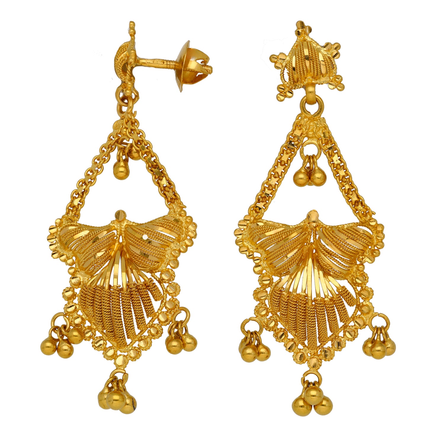 22ct Gold Drop Earrings