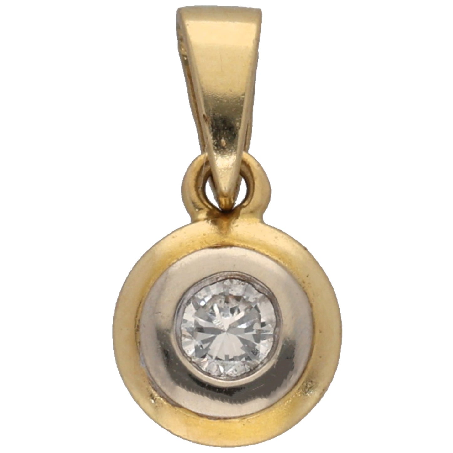 18ct Gold 0.10ct Diamond Solitaire Pendant