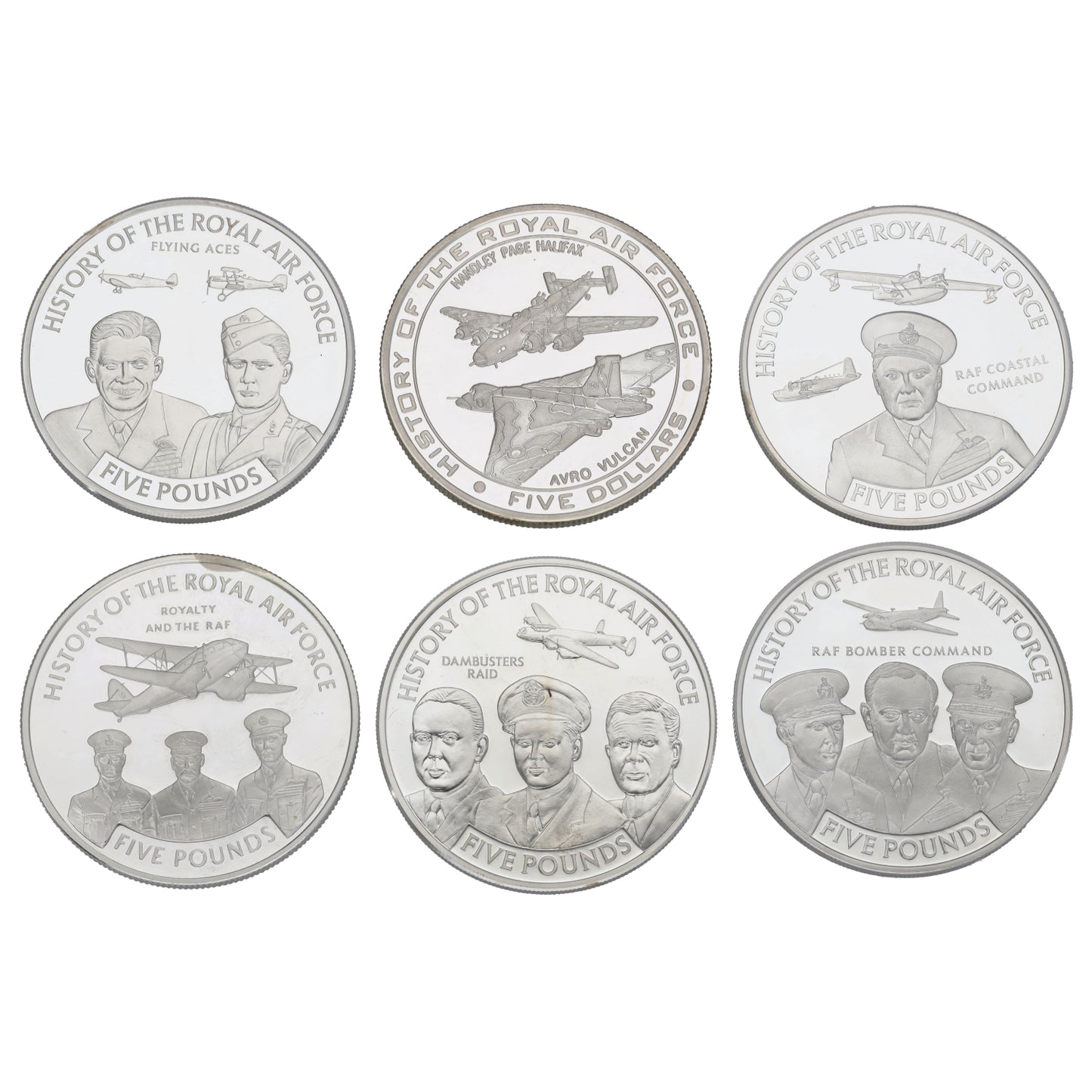 Silver History Of The Royal Air Force Coin Collection 2008