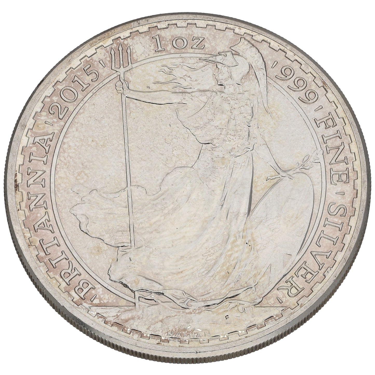 Fine Silver Queen Elizabeth II 1 OZ Britannia Coin 2015