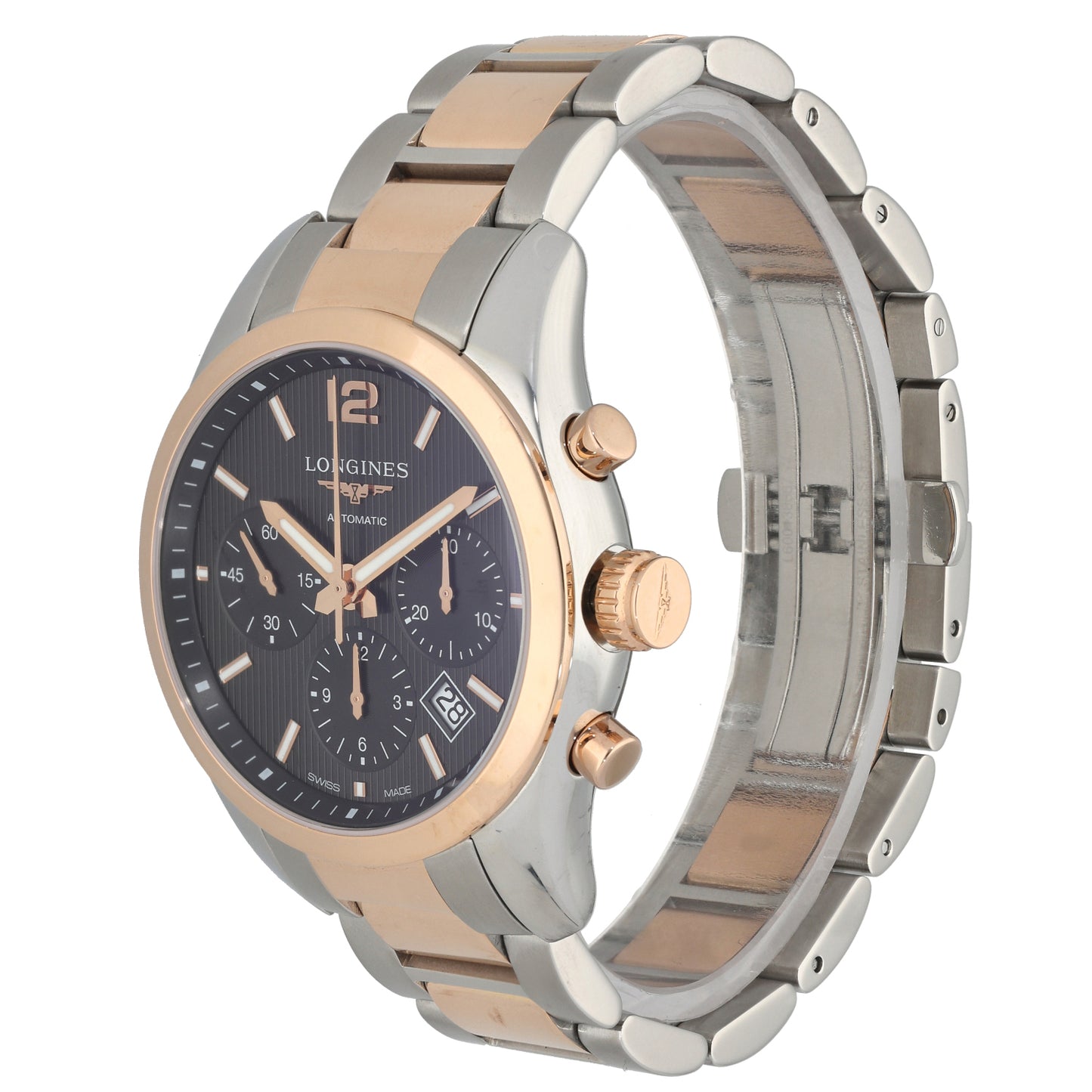 Longines Conquest L2.786.5 41mm Bi-Colour Watch