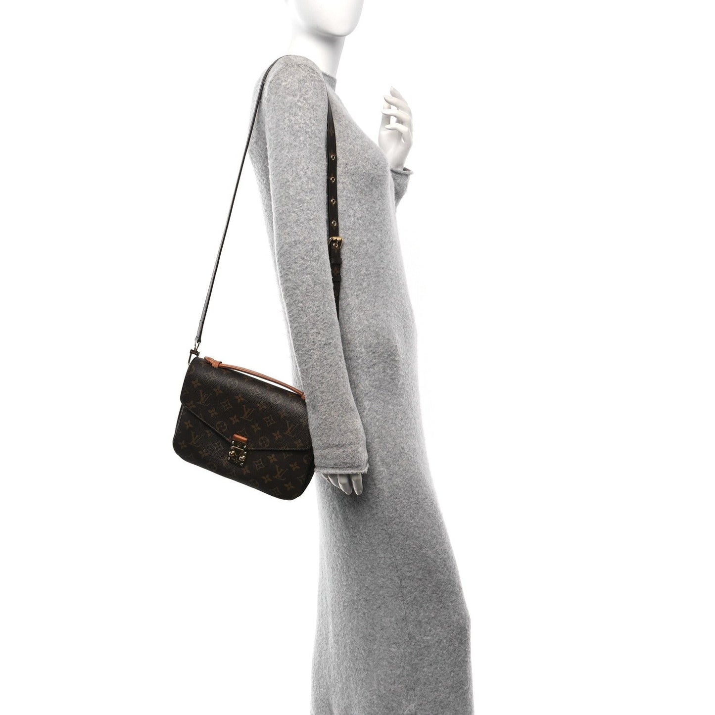 Louis Vuitton Pochette Metis Monogram Coated Canvas Bag - Brown