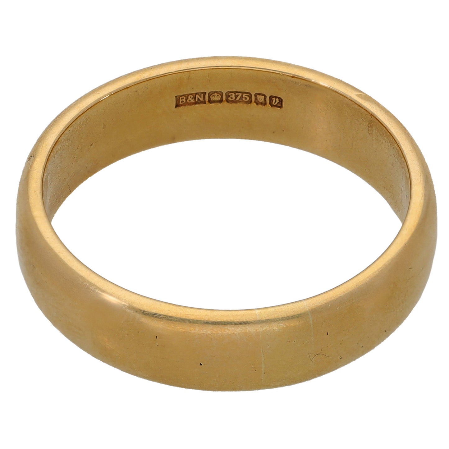9ct Gold Plain Wedding Ring Size V