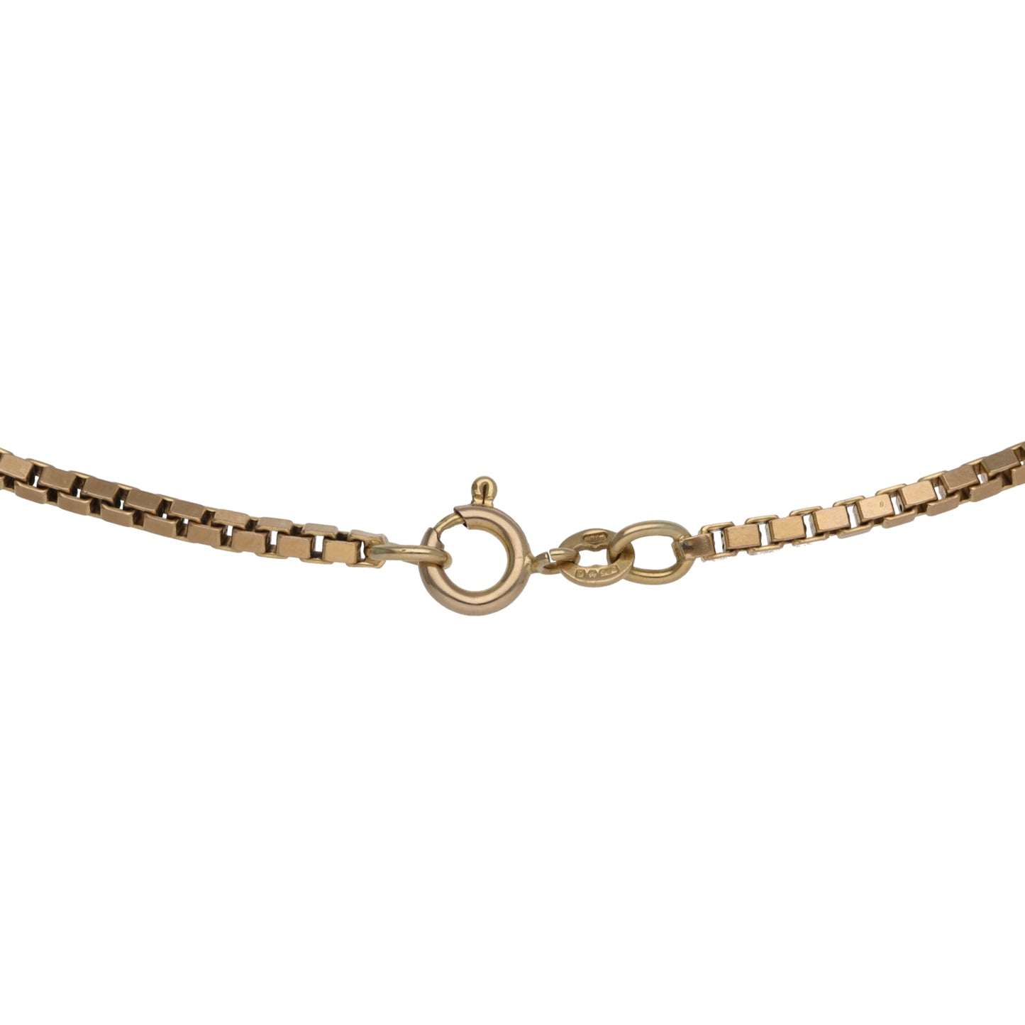 9ct Gold Box Chain 18"