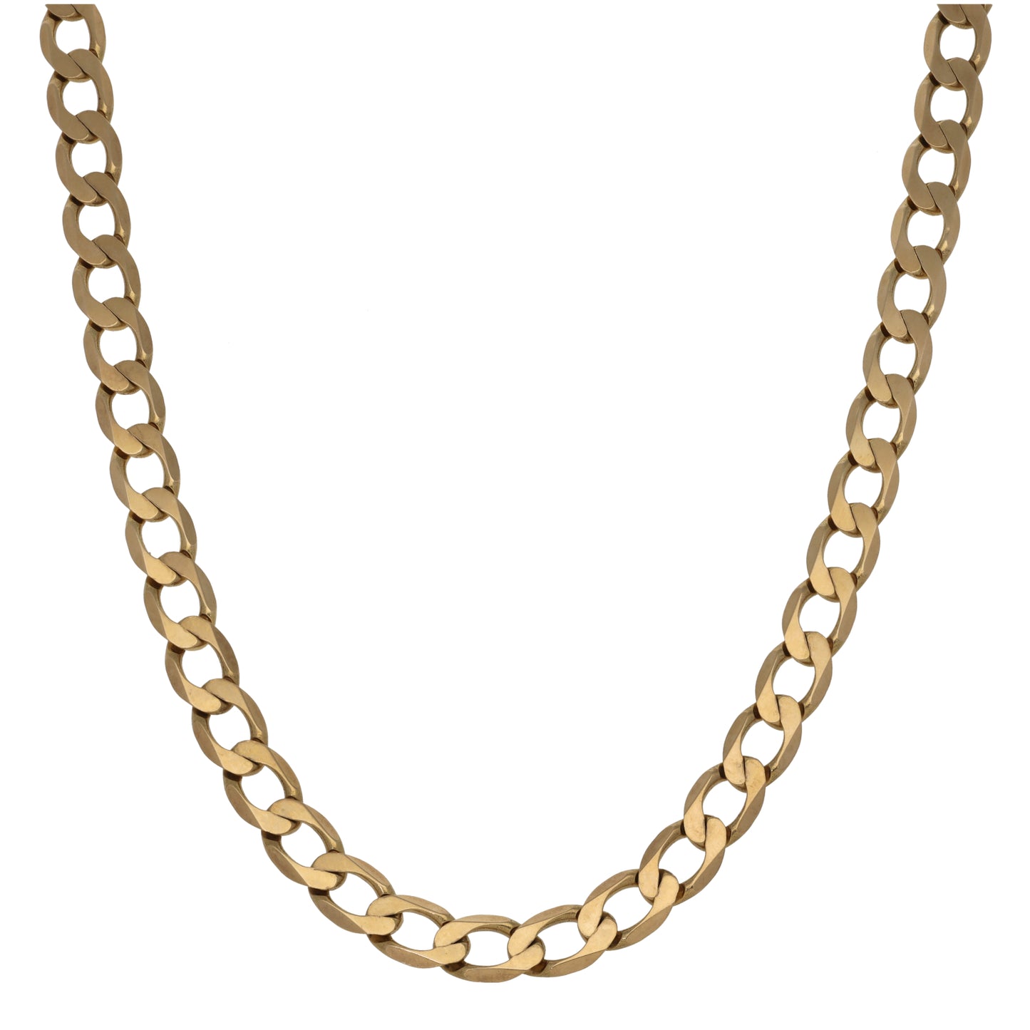 9ct Gold Curb Chain 20"