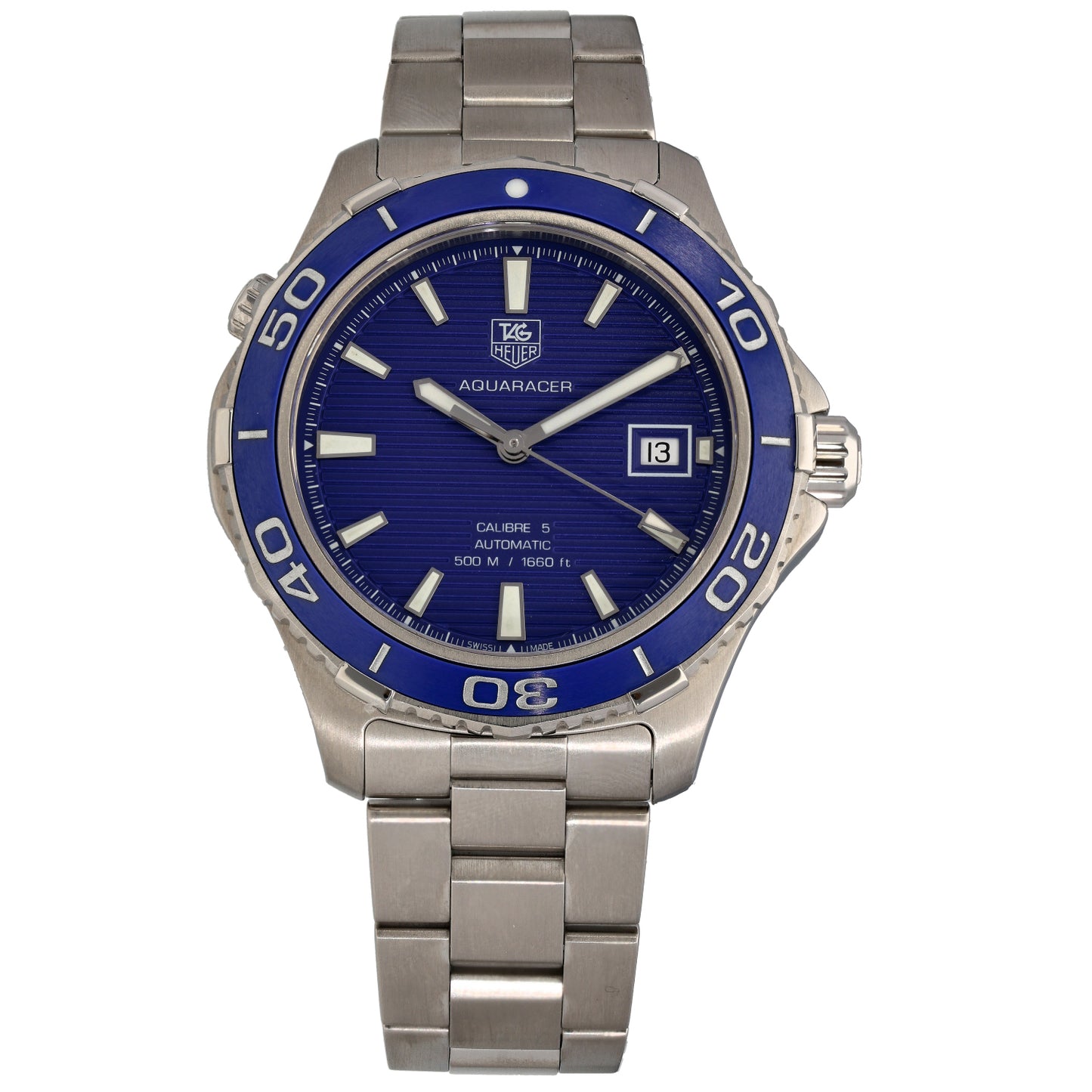 Tag Heuer Aquaracer WAK2111 41mm Stainless Steel Watch