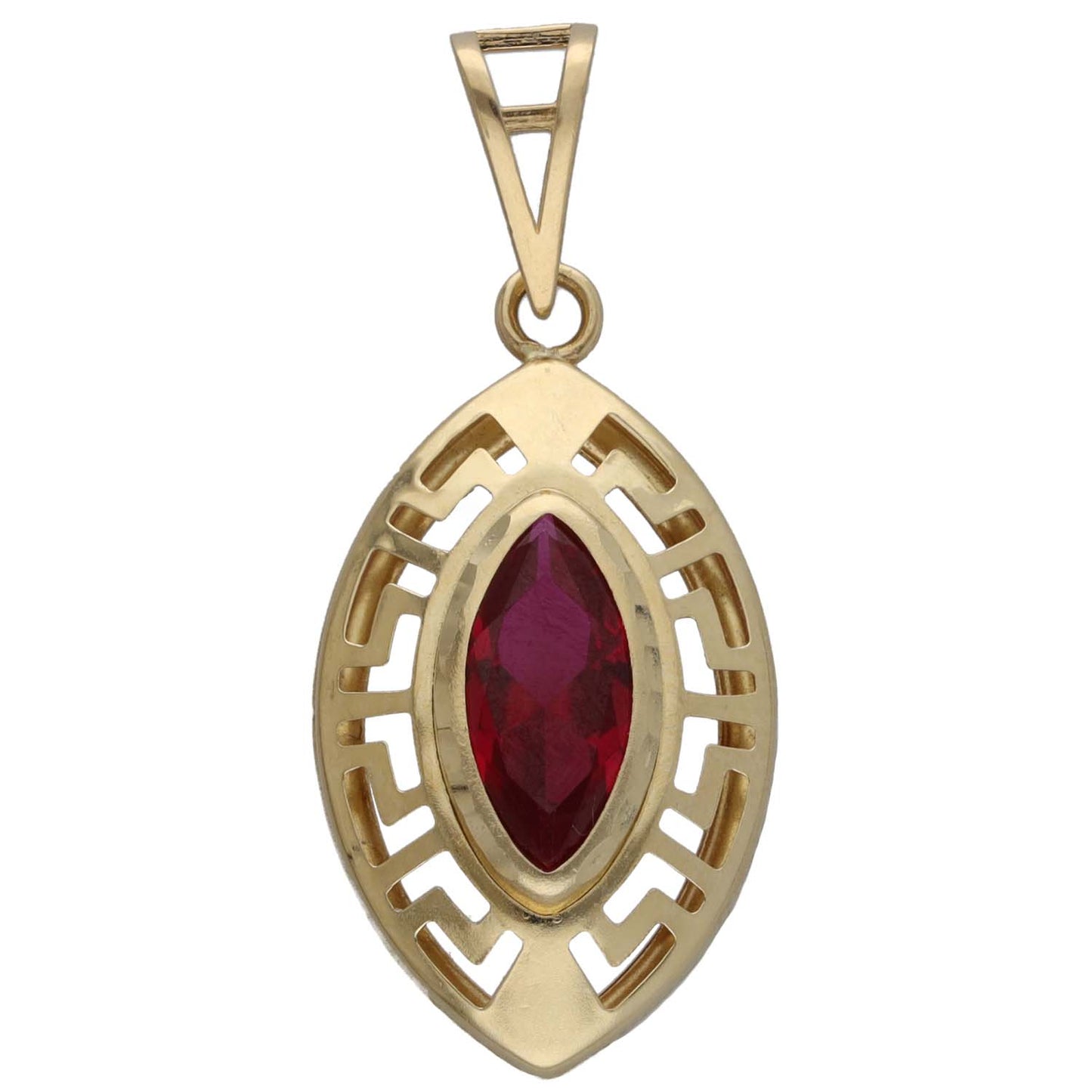 14ct Gold Imitation Gem Dress/Cocktail Pendant